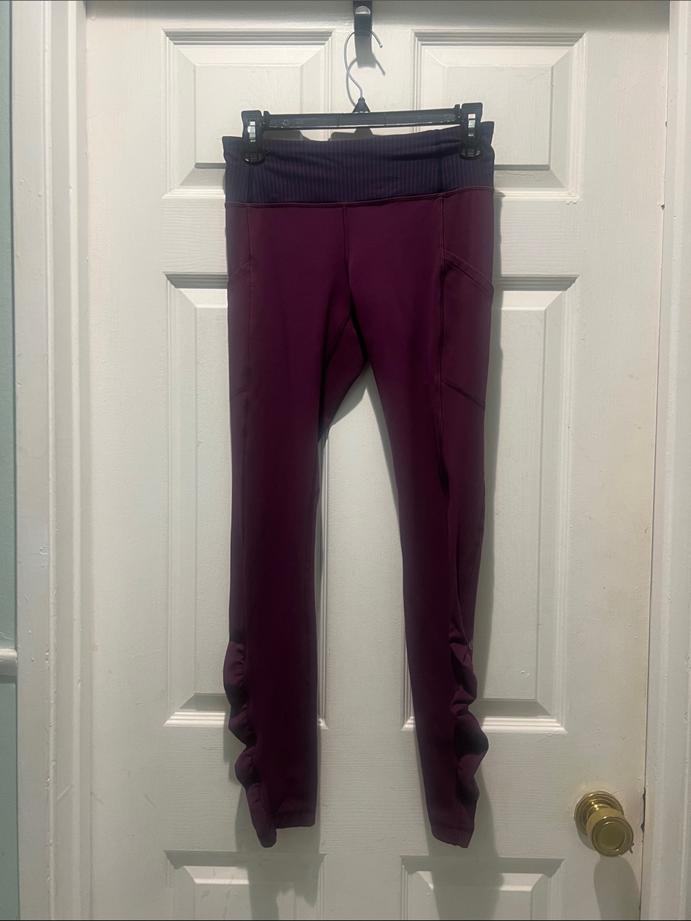 lululemon athletica Plum Purple High-Waist Leggings with Side Pockets